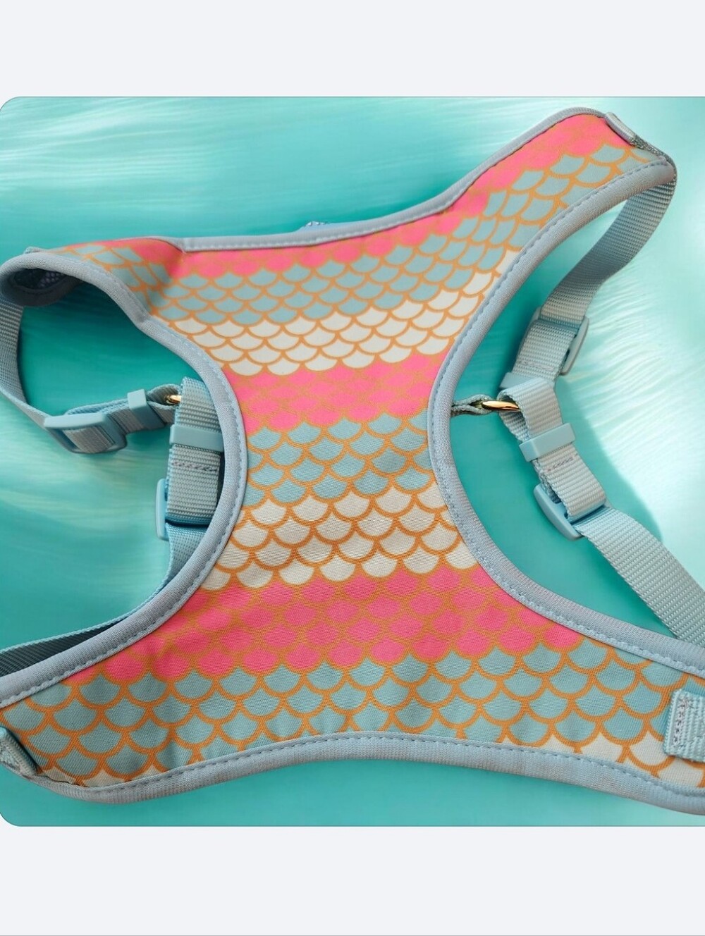 Mermaid Print Pet Harness ■ Nwt ■ Size Lg Up To 90lbs